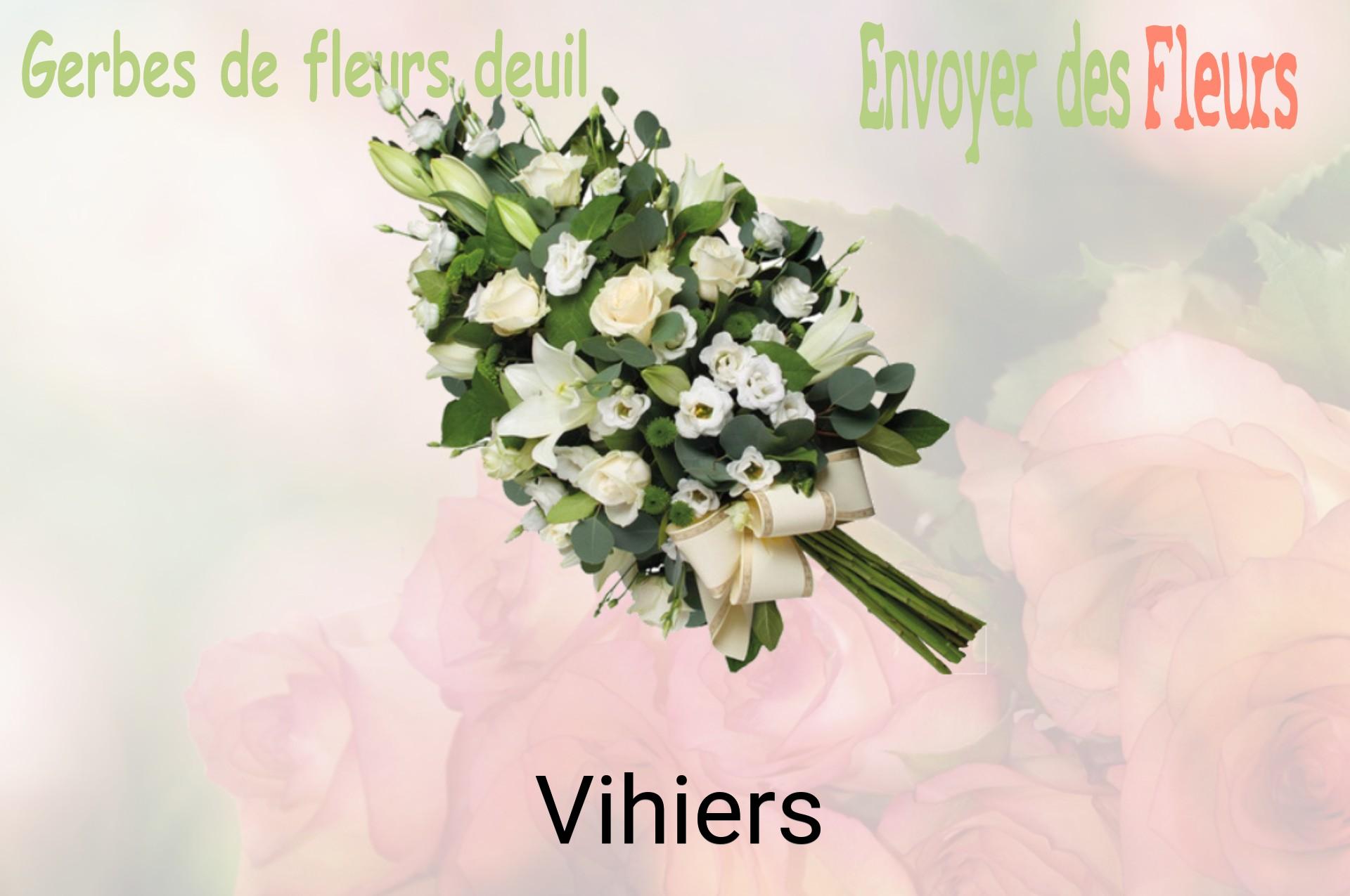 Gerbe de fleurs de deuil livrée à Vihiers